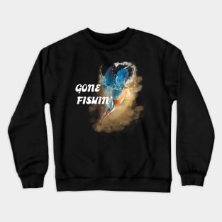 Feathered Fisher Gone Fishin' Crewneck Sweatshirt